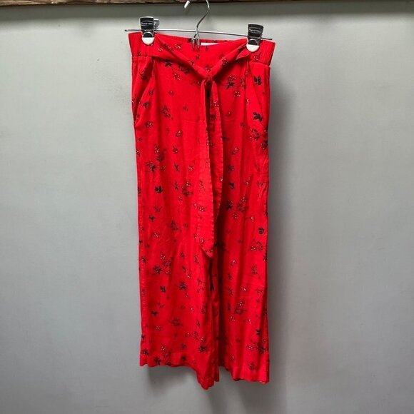 Wilfred Aritzia Flame Scarlet Floral Faun Pant-‎ Size XS - Picture 1 of 5